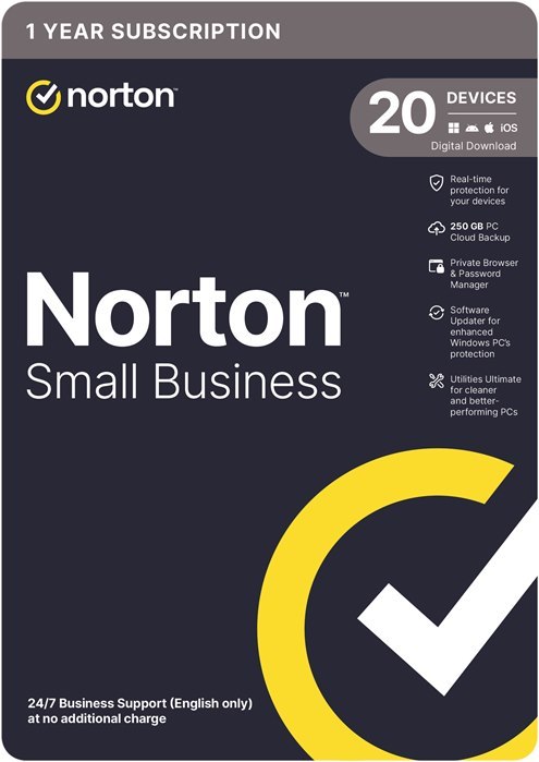 Norton Small Business 250GB Au 1 User 20 Devices 12Mo Generic RSP Drmkey Gum FTP (Digital Key Via Email)