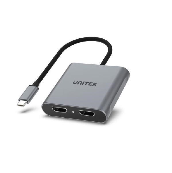 Unitek Usb-C To Dual Hdmi 4K60Hz Adapter With MST For Windows Devices