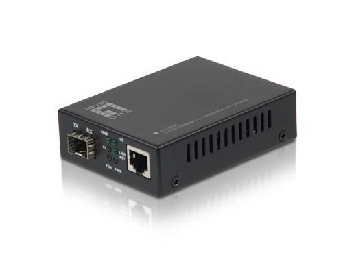 Level One GVT-2000 RJ-45 To SFP Media Converter