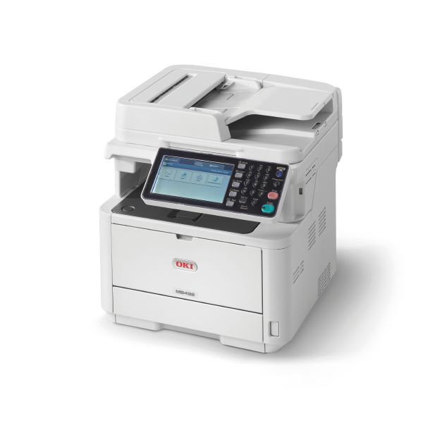 Oki MB492dn Mono A4 40PPM Network AirPrint PCL PS Duplex Adf 350 Sheet +Options 4-In-1 MFP