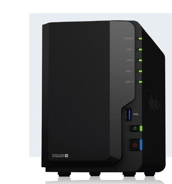 Synology DiskStation DS220+ 2-Bay 3.5" Diskless 2xGbE Nas (HMB),Intel Celeron J4025 2-Core 2.0GHz,USB3.0 X2 , Supports Active Backup-Office 365