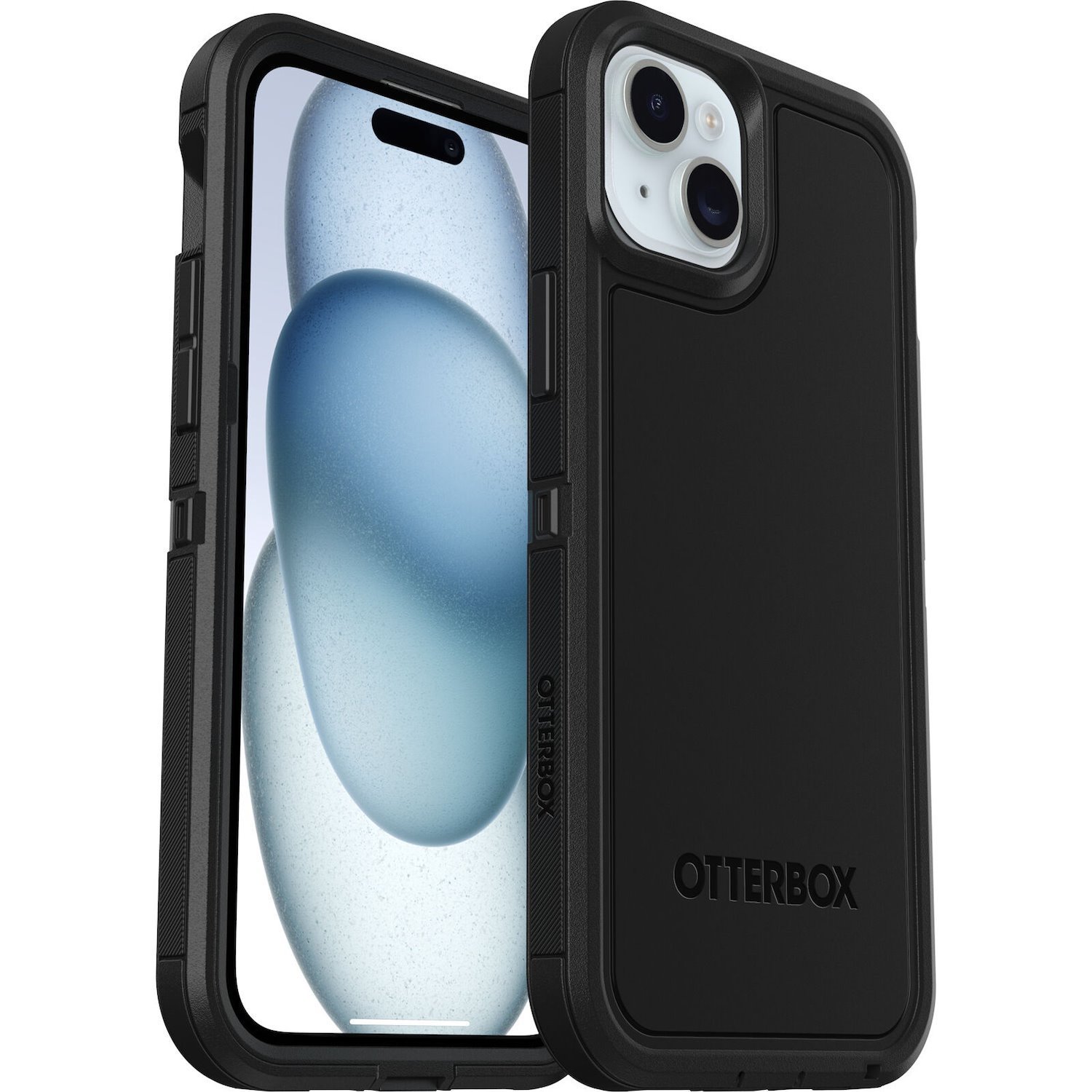 OtterBox Defender Series XT Case for Apple iPhone 15 Plus Smartphone - Black, Clear