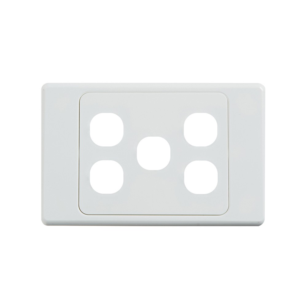 4Cabling 4C | Ultima 5 Gang Switch Cover - White