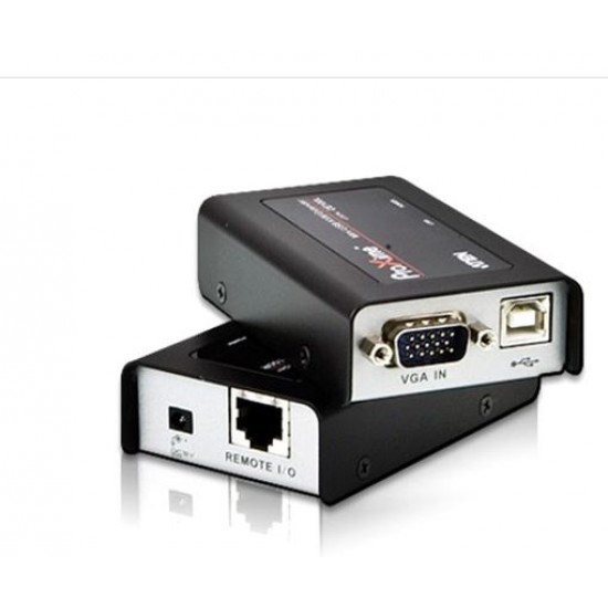 Aten Mini Usb Vga Cat 5 Mini KVM Extender 1280 X 1024@100M; 1920 X 1200 @ 60 HZ (30 M) [ Old Sku: Ce-100 ]