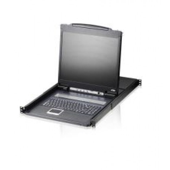 Aten 8-Port Ps/2-Usb Vga Dual Rail 19" LCD KVM Switch With Daisy-Chain Port And Usb Peripheral Support - [ Old Sku: Cl-5808Na ]