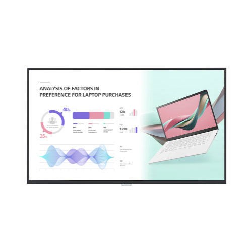 LG Digital Display (Uh5j) 75" Uhd Led, 500Nits, Dvi, DP, Hdmi(3), SPKR, Web O/S, 24/7, 3YR