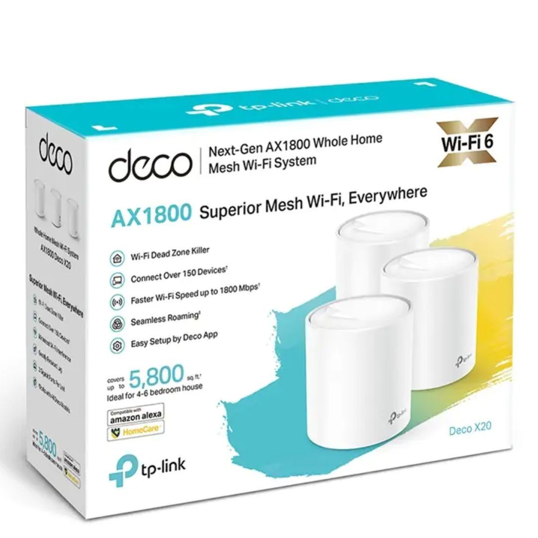 TP-Link Deco X20 Dual Band 802.11ax 1.76 Gbit/s Wireless Access Point