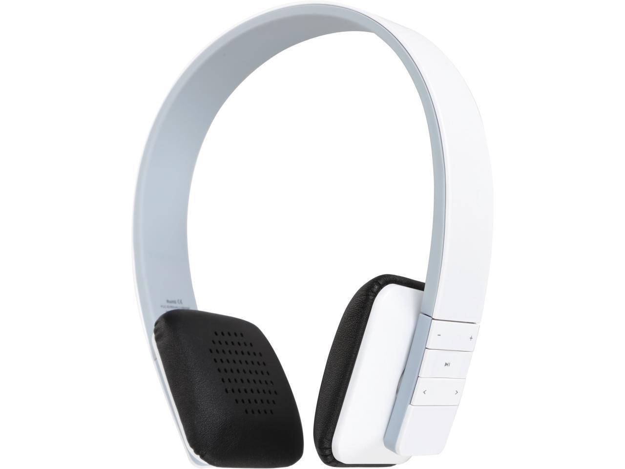 Aluratek Bluetooth Wireless Stereo Headphone With Built In Battery (White)