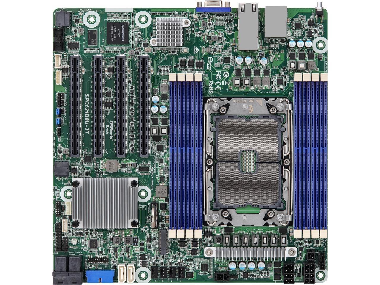 Asrock Rack Spc621d8u-2T Micro-Atx Server Motherboard Single Socket P+ (Lga 4189