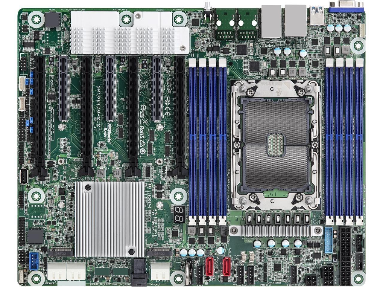 Asrock Rack SPC621D8 Atx Server Motherboard Single Socket P+ (Lga 4189) 3RD Gen