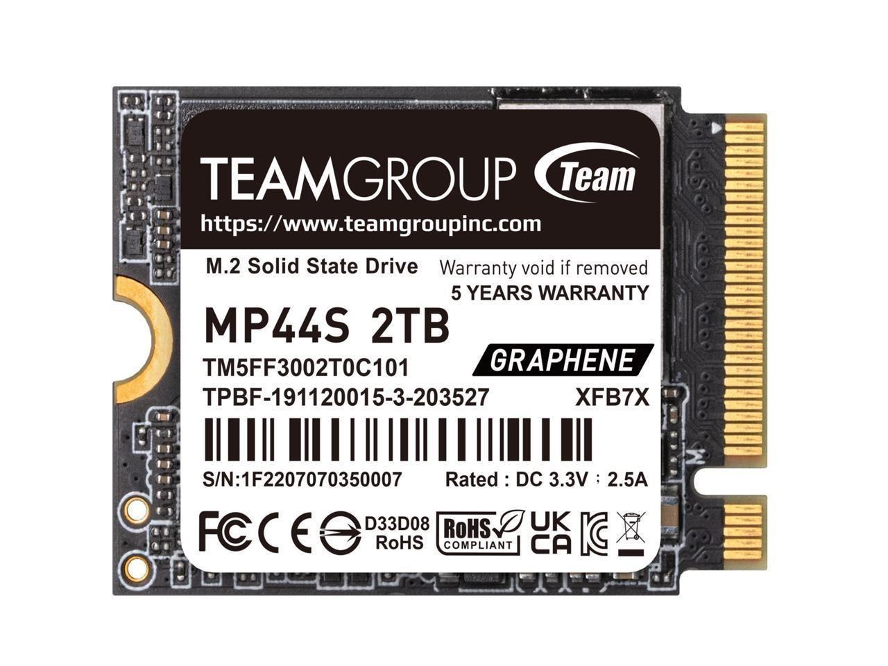 Team MP44S 2230 2TB M.2 Pcie Gen4 X4 With Nvme 1.4
