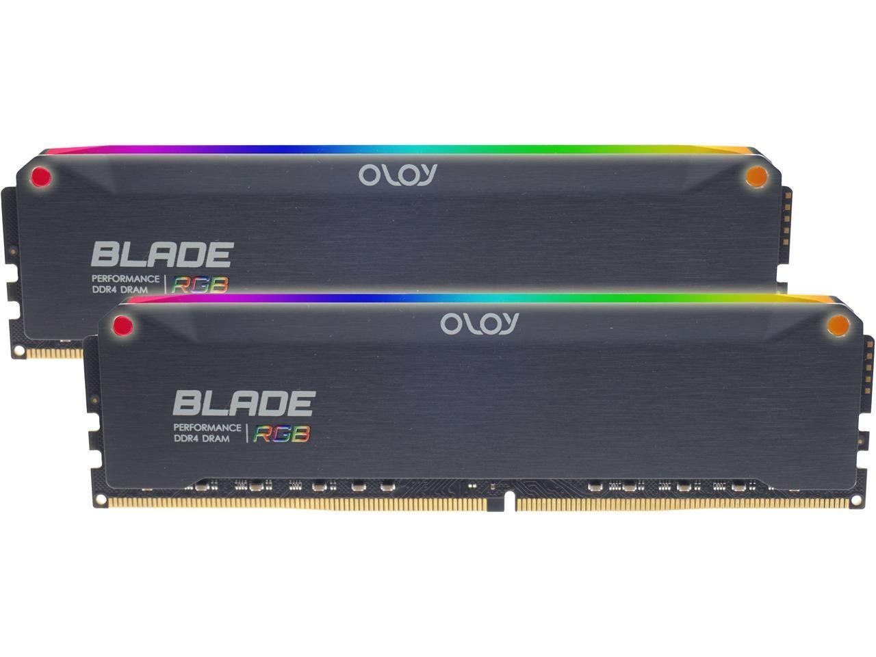 OLOy Blade RGB 16GB (2 X 8GB) DDR4 3600 (PC4 28800) Desktop Memory Model Nd4u0836182brkde