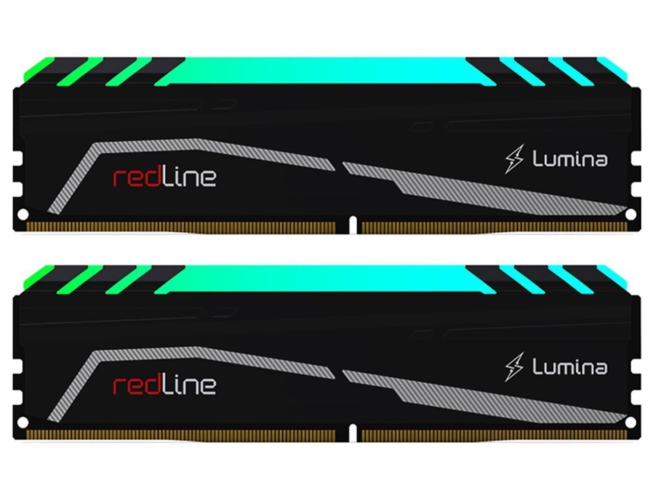 Mushkin Enhanced Redline Lumina RGB 32GB (2 X 16GB) 288-Pin PC Ram DDR5 6400 (PC5 51200) Desktop Memory Model Mla5c640a77p16gx2