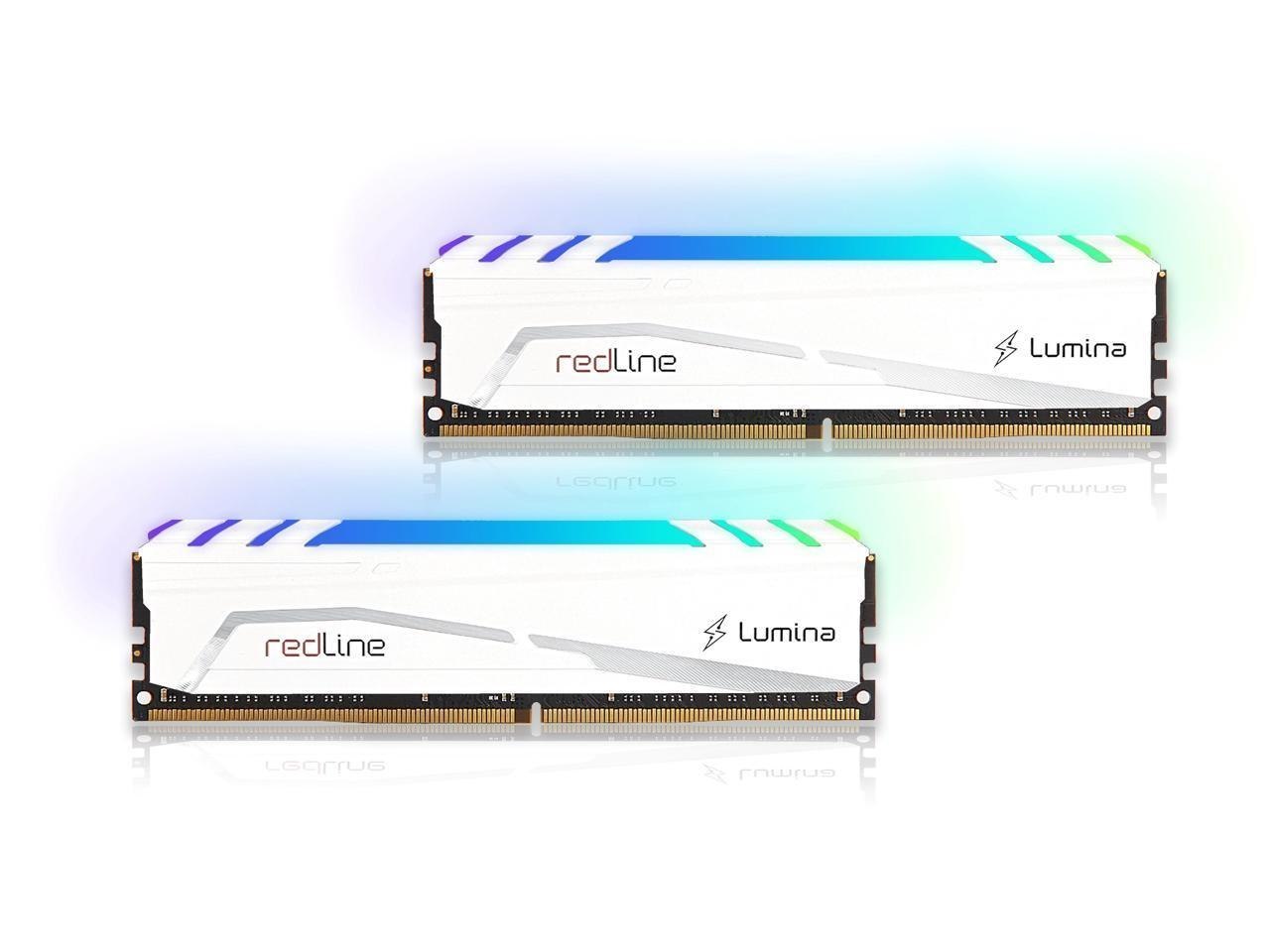 Mushkin Enhanced Redline Lumina RGB 64GB (2 X 32GB) 288-Pin PC Ram DDR5 6400 (PC5 51200) Desktop Memory Model Mlb5c640a77p32gx2