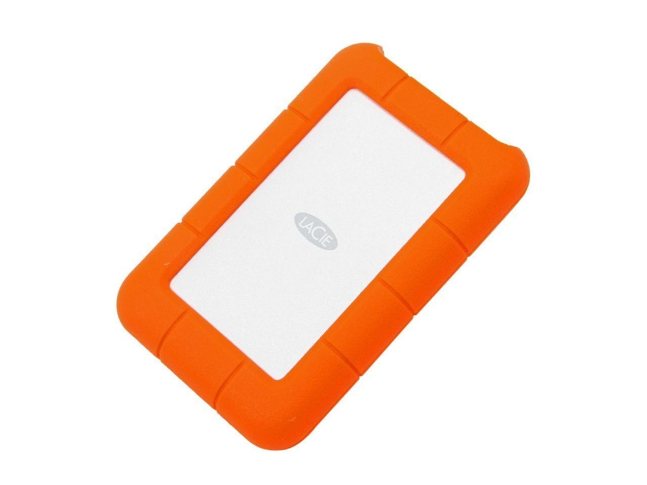 LaCie 1TB Rugged Mini External Hard Drive Usb 3.0 Model Lac301558 Orange