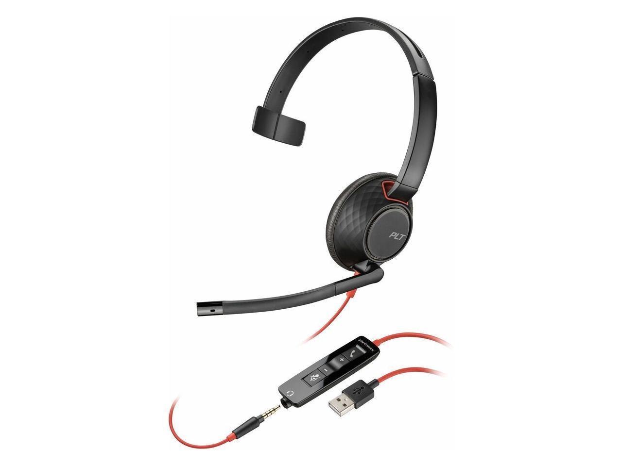 Poly Blackwire 5210 Monaural Usb-A Headset - Taa-Us - Black 8M3x1aa#Aba