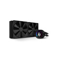 NZXT Kraken Elite 280MM - Rl-Kn28e-B1 – Aio Cpu Liquid Cooler - Customizable LCD Display - 2 X F140P Static Pressure Fan Radiator Fans Lga 1700 / Am5 Compatible