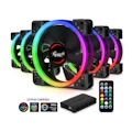 Rosewill RGBF-23001 120MM Dual Ring Addressable RGB Case Fan Hub Set