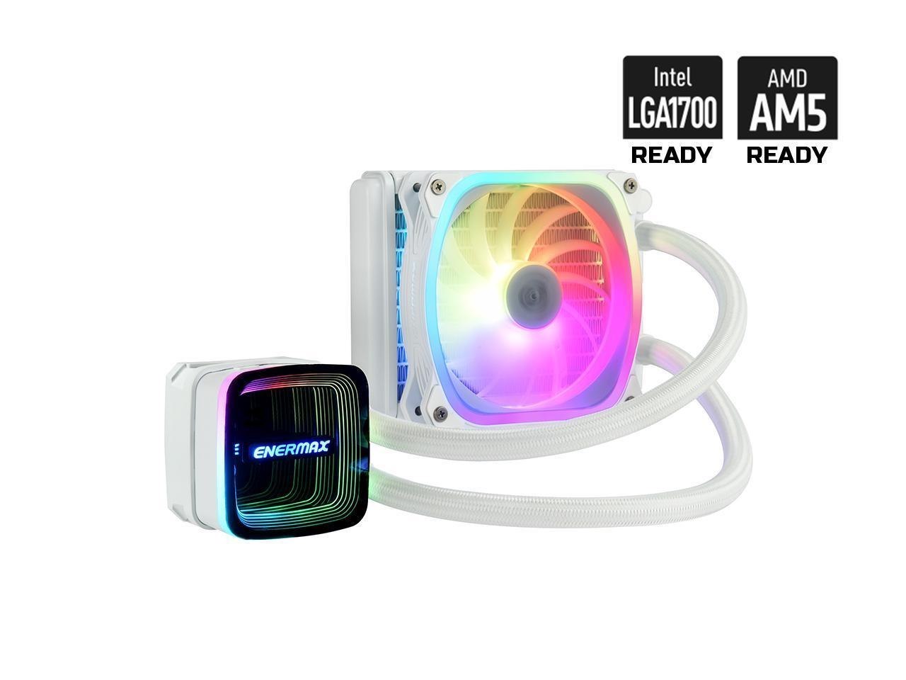 Enermax Aquafusion Adv 120 Argb Aio Cpu Liquid Cooler White