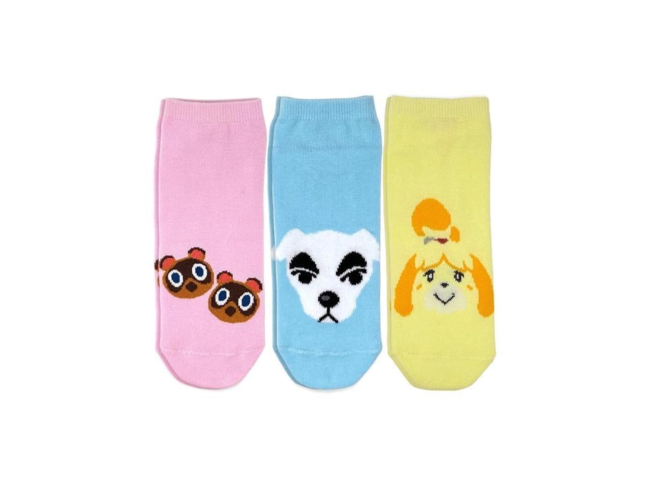 Nintendo Official Animal Crossing: New Horizons Ankle Socks (3 Packs)