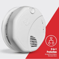 First Alert SMCO410 Z-Wave Battery-Powered Smoke Detector & Carbon Monoxide Alarm, Works with Ring Alarm Base Station, Single Pack, White