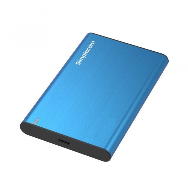 Simplecom Se221 Aluminium 2.5'' Sata HDD/SSD To Usb 3.1 Enclosure Blue Usb 3.1 Gen 1 Support Up To 5Gbps Data Transfer Rate
