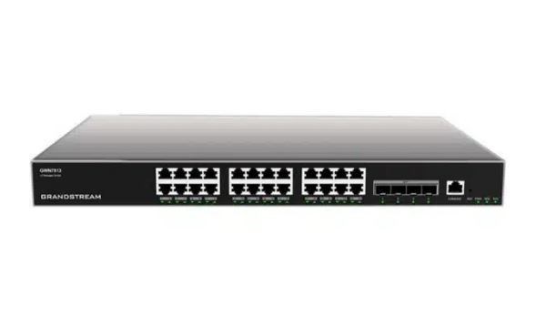Grandstream *LS* Grandstream Ipg-Gwn7813 Layer 3 Network Switch With 24 RJ45 Gigabit Ethernet Ports For Copper Plus Four 10 Gigabit SFP+ Ports For Fiber