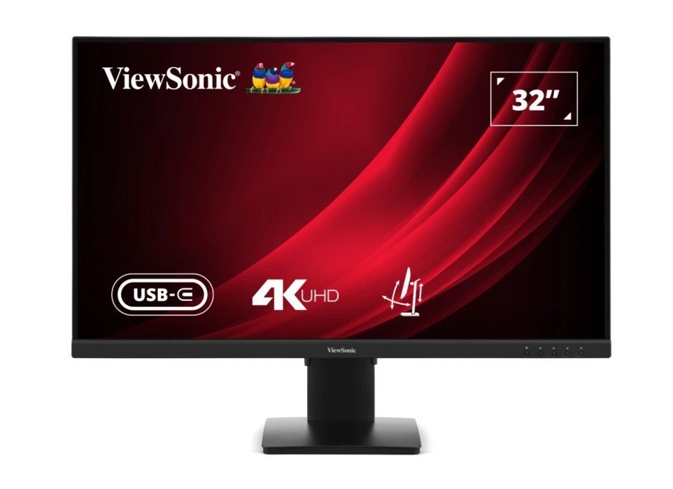 ViewSonic 32' VG 4K SuperClear Va, Usb-C, DP, Height Adjust, 3Y Advance Replacement, Business Pro Monitor