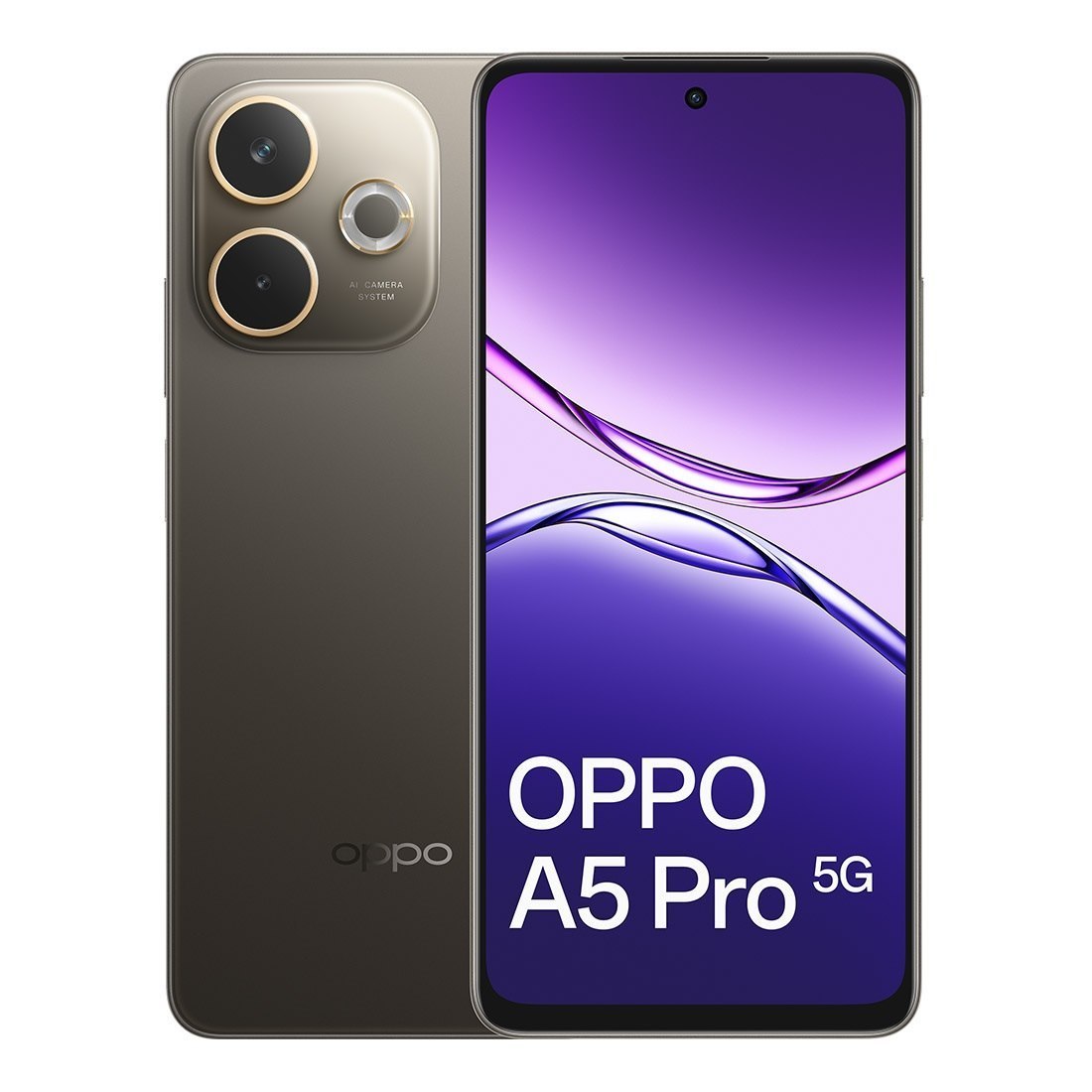 Oppo A5 Pro 5G 256GB - Mocha Brown (Cph2695au Brown)*Au Stock*, 6.67', HD+, 120Hz, 8GB/256GB, 50MP/8MP, Dual Sim, 5800mAh, 2 Years Warranty