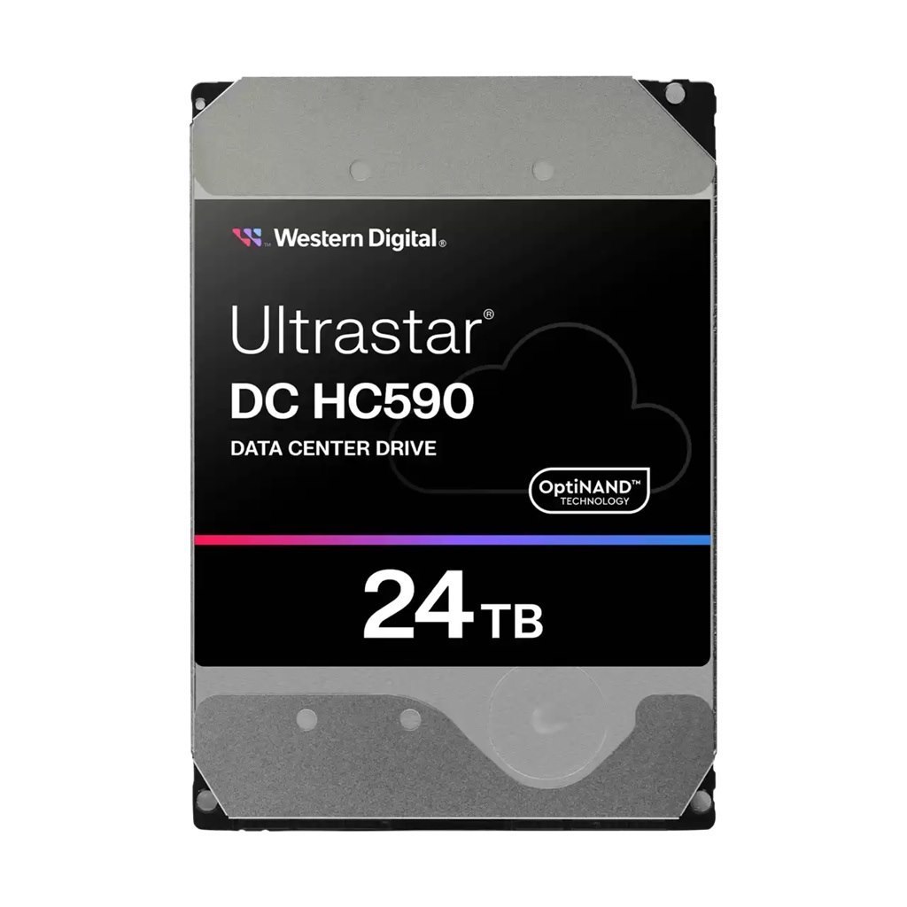 Western Digital Ultrastar DC HC590 24TB: 3.5', Sata 6Gb/s / Sas, CMR, Se, 146.71×101.6×26.11MM, 670G, 5Y Warranty