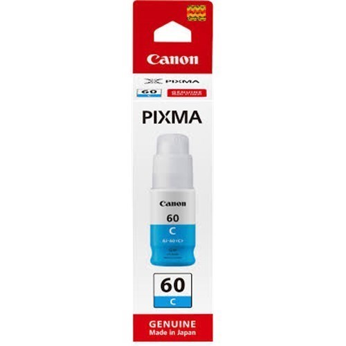 Canon Gi60c Cyan 70ML Ink Bottle For Pixma Endurance G6060 G6065 G7060 G7065