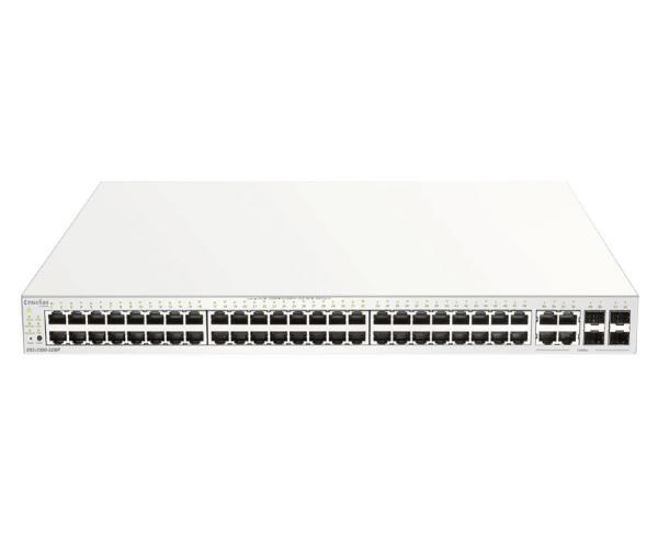 D-Link DBS-2000-52 Nuclias Cloud-Managed 52-Port Gigabit 370W PoE Switch With 52 RJ45 (48 PoE) And 4 Combo SFP Ports (Box Opened)