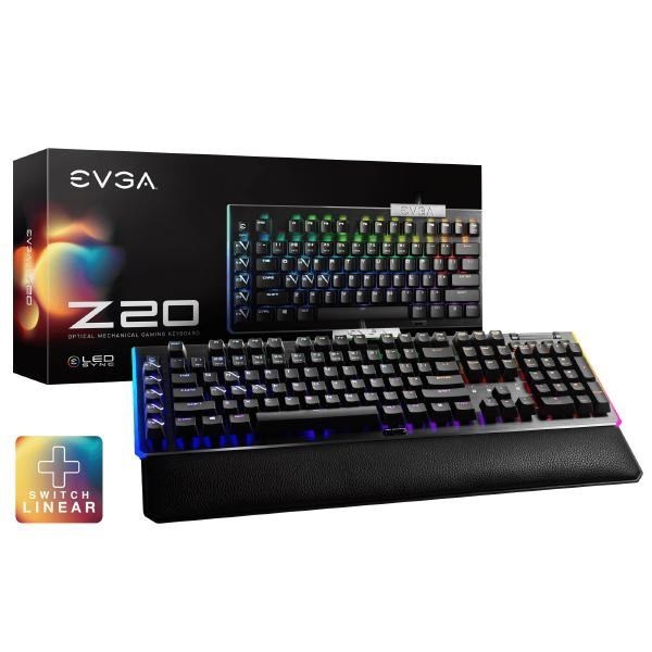 Evga Z20 RGB Optical Mechanical Gaming Keyboard, RGB Backlit Led, Optical Mechanical Switches (Linear) Soh Promo