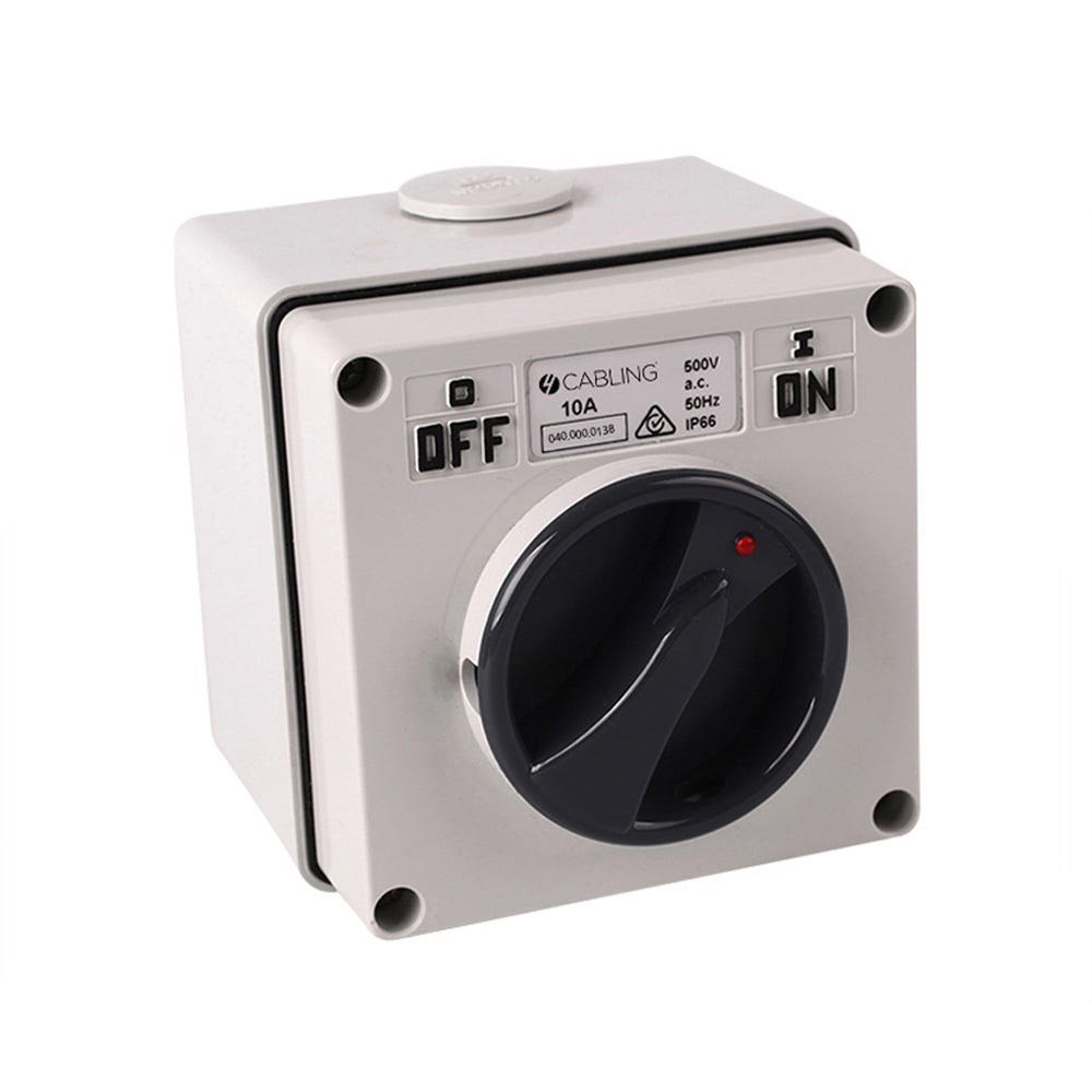4Cabling 4C | Surface Switch Ip66 3Pole 500V 10A