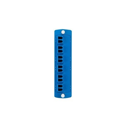 Leviton - SDX Adaptor Plate (Blue) 12F Os2 Duplex LC Zirconia Ceramic Sleeve