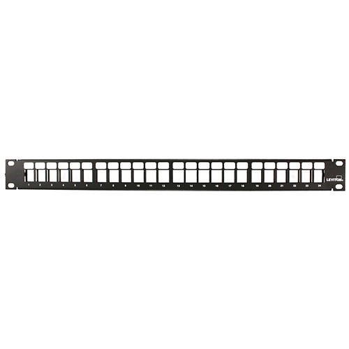 Leviton - Flat Panel Quickport 24 Port 1U