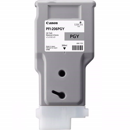 Canon Lucia EX PFI-206PGY Original High Yield Inkjet Ink Cartridge - Photo Grey Pack