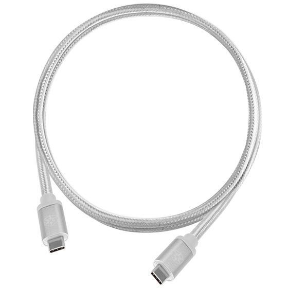 SilverStone Sil Cab Usb-Typec-M-Typec-M-0.5M-Charcoal