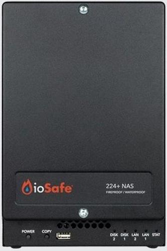 ioSafe 218 6TB (3TBx2) Nas - Two Bay Fireproof/Waterproof Nas Device With Raid 1, Powered BY Synology