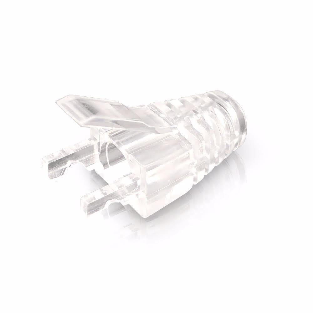ServerEdge RJ45 Cat6 Clear Strain Relief Boot: Bag Of 50