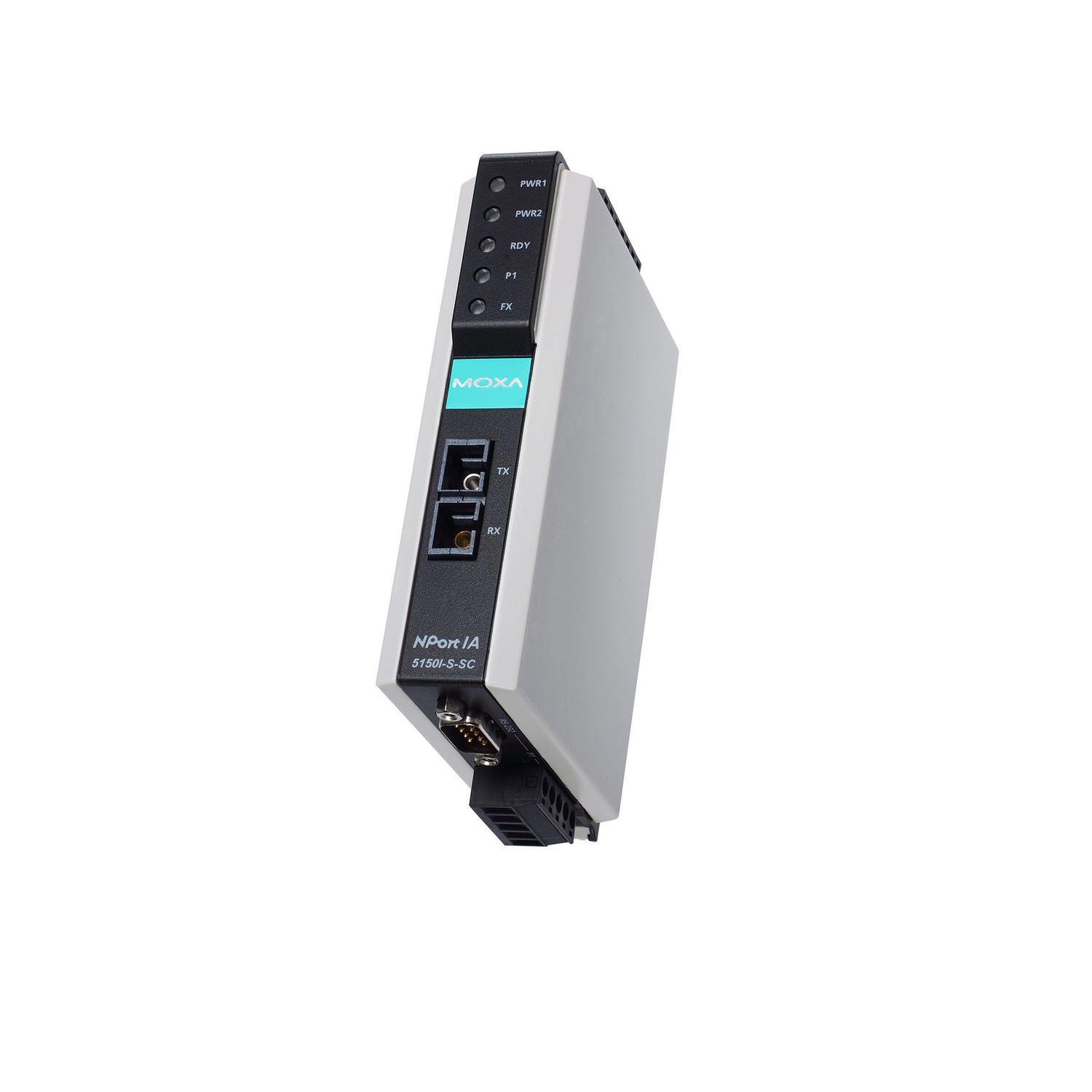 Moxa | 1 Port Device Server With 1 Single-Mode Fiber Port, SC Connectors.