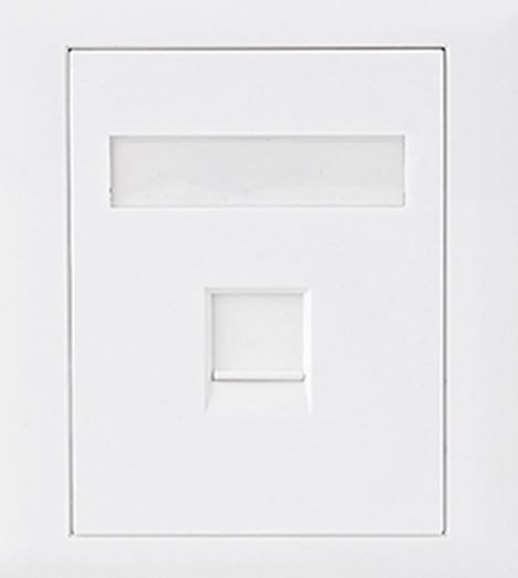 Astrotek Cat6 RJ45 Network Wall Face Plate Outlets 86X86MM 1 Port Socket Kit