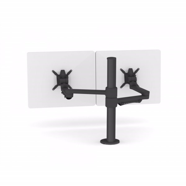 C.ME LCD Monitor Double Arm Extended Post Kits - Black