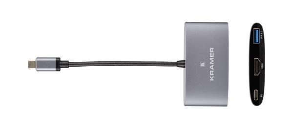 Kramer Multiport Adapter Usb Type-C To Hdmi/Usb 3.0/PD (Cable Tools, Adapters &Amp; Connectors)