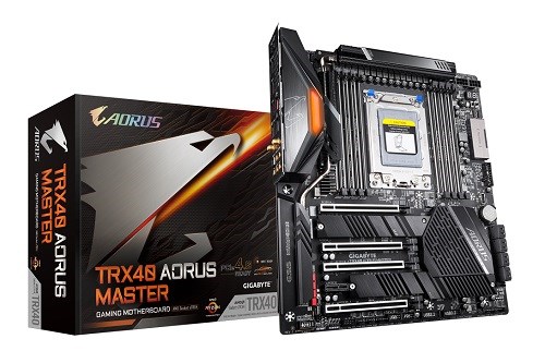 Gigabyte TRX40 Aorus Master MB, STRX4, 8xDDR4, 8xSATA, 2xM.2,USB-C, Xl-Atx, 3YR WTY