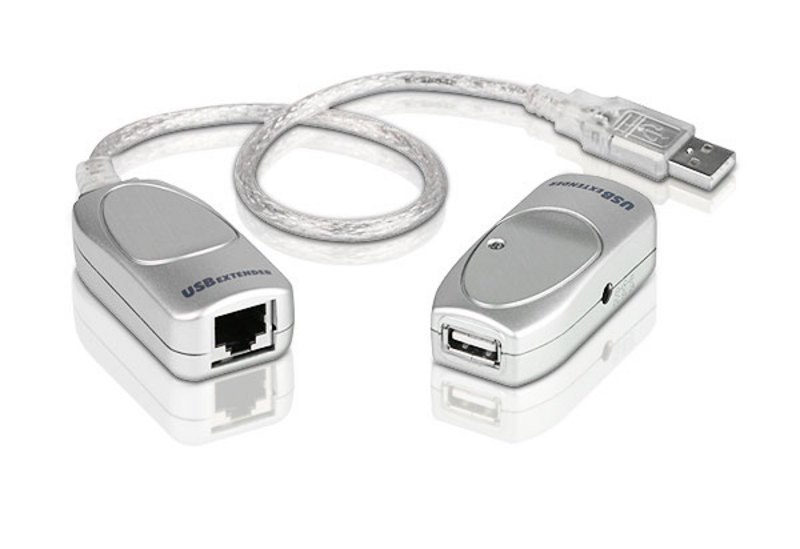 Aten (Uce60-At) Usb 2.0 Cat 5 Extender, Up To 60M, Support 12Mbps Or 1.5Mbps
