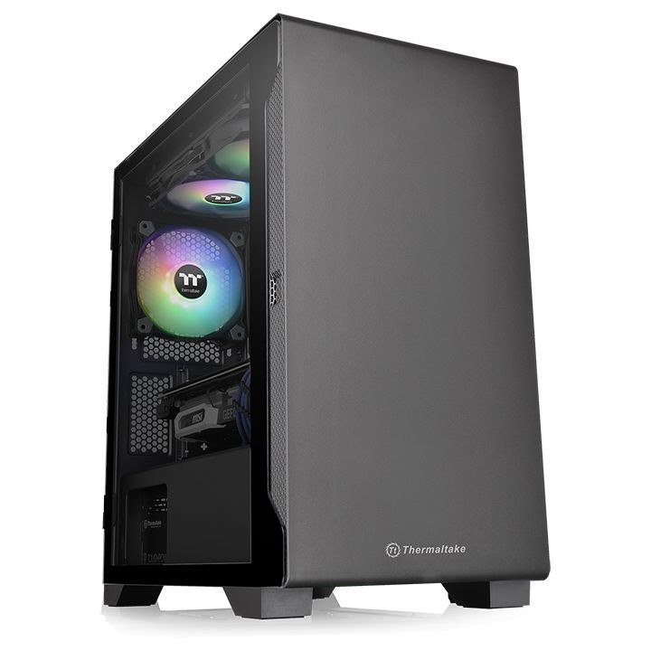 ThermalTake THM Cas S100-Tempered-Glass-Black