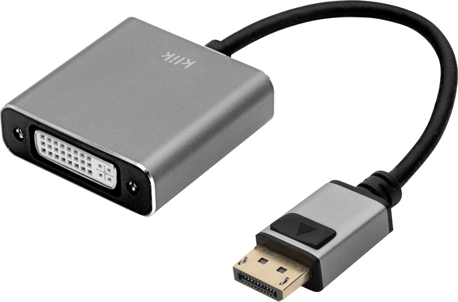 Klik 20CM DisplayPort Male To Single Link Dvi-D Female Adapter