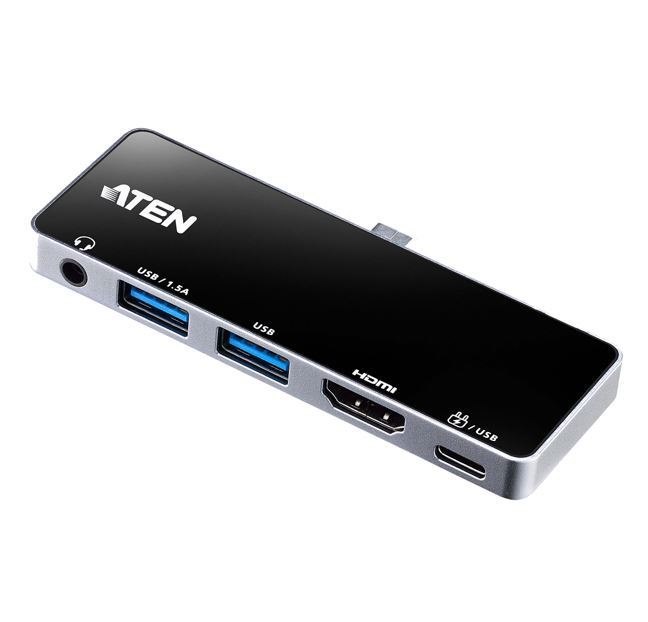 Aten Uh3238-At Usb-C Hdmi Travel Dock W/Power Pass-Through 2YR
