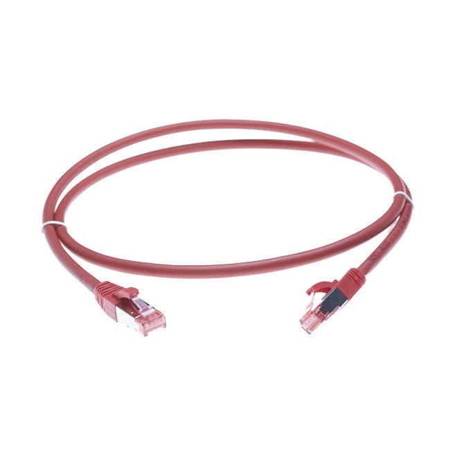 4Cabling 2.5M Cat 6A S/FTP LSZH Ethernet Network Cable: Red